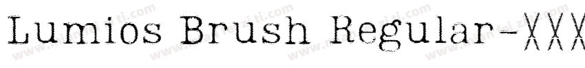Lumios Brush Regular字体转换